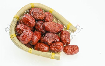 红枣红豆养生补品背景海报素材图片