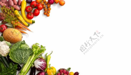蔬菜美食食材配料背景海报素材图片