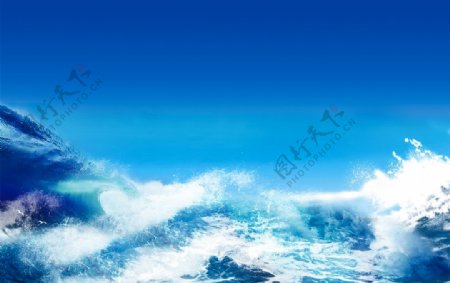 海浪波涛图片