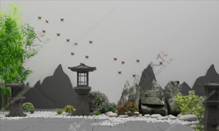 新中式景观小品花池雕塑图片