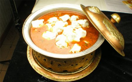 鸡汁饺子火锅图片