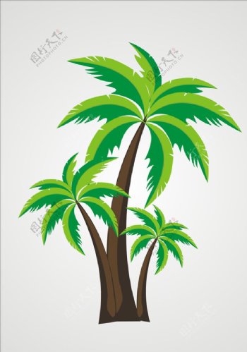 矢量椰树元素设计图片