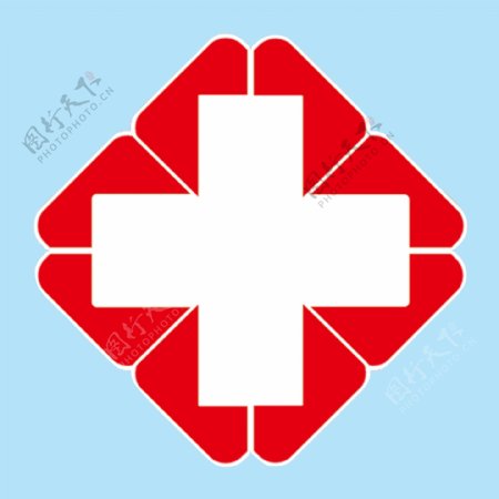 医院的十字标志图片