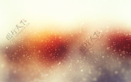 梦幻朦胧的雪花背景图片