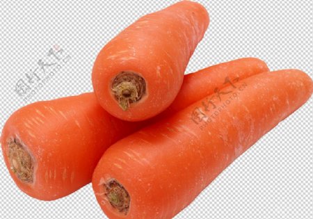 胡萝卜萝卜透明底蔬菜免抠图片
