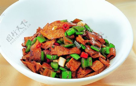 豫菜原味炒煎豆腐图片