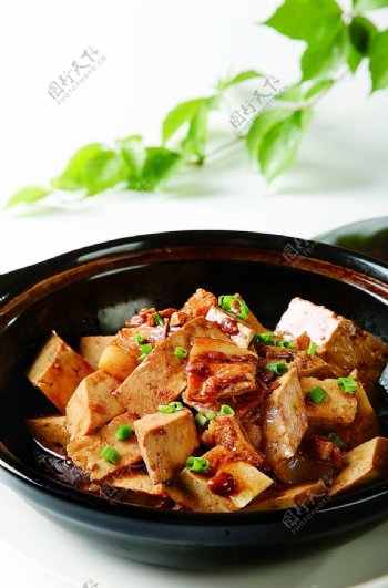 浙菜小炒肉炖豆腐图片