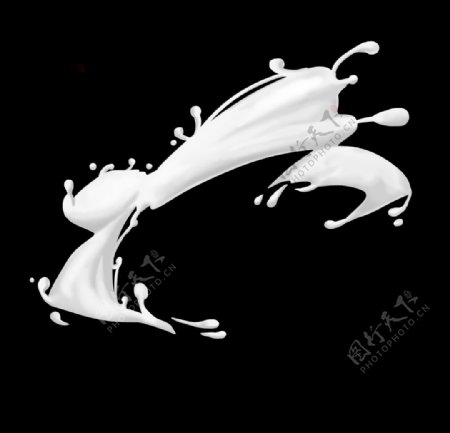 牛奶素材图片