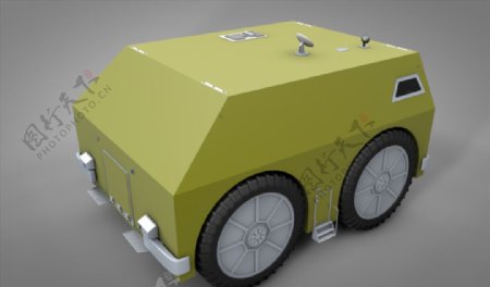 C4D模型装甲车坦克图片