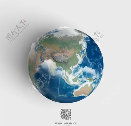 地球各大洲高清模型圖片