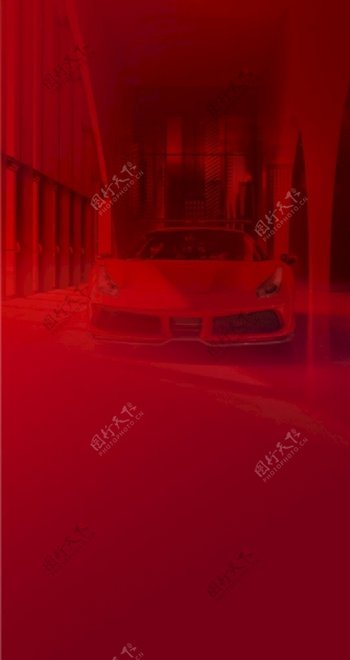 地产红色车位微信背景图片