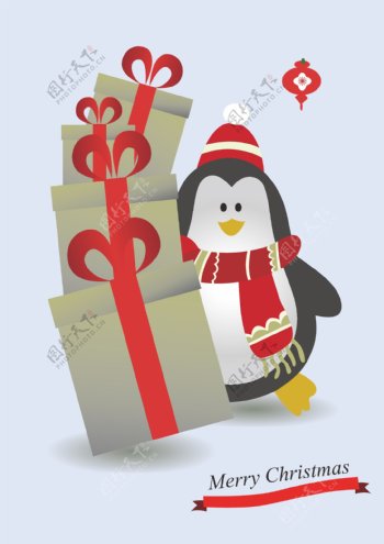 企鹅圣诞节礼物