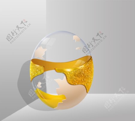 透明黄金鸡蛋