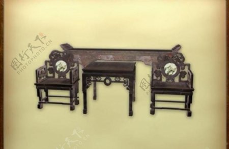 中国古典家具古典家具组合0093D模型