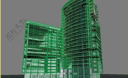 现代都市建筑3DMAX模型文件