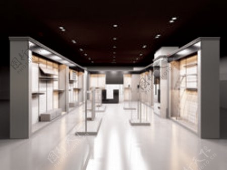 壁柜式展厅设计3D模图