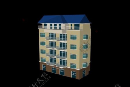 多层住宅楼房3d模型