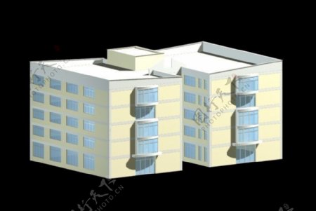 宿舍楼3d模型