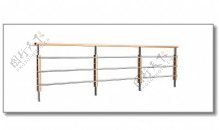 室外模型栏杆栅栏3d素材公用设施31