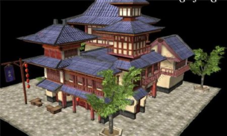 古代建筑游戏模型素材