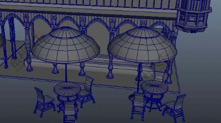咖啡厅模型