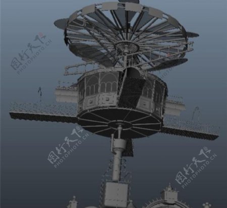 太空卫星游戏模型