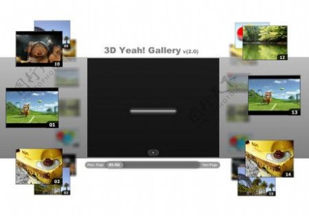 3D视频相册flashxml素材