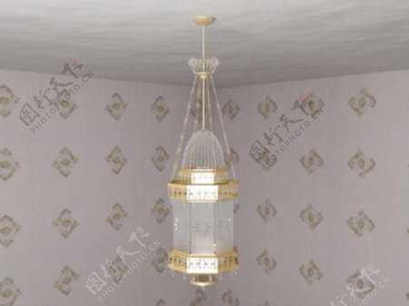 金色透明灯罩家居家具装饰素材