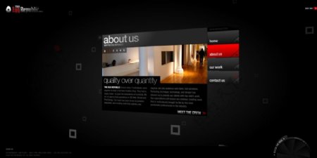 3D家居网页动画模板