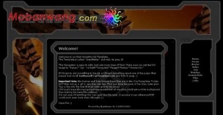 游戏爱好者团队网页模板
