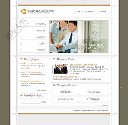 企业医疗网站设计图片