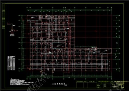 三层板配筋图CAD图纸