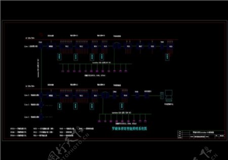 照明控制原理图CAD图纸