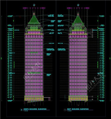 城市建筑设计CAD图纸