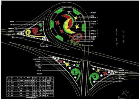 高速公路互通绿化工程图纸