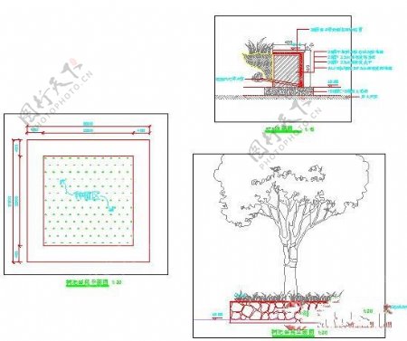 方形树池施工图