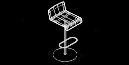 弯曲椅子CAD模型素材