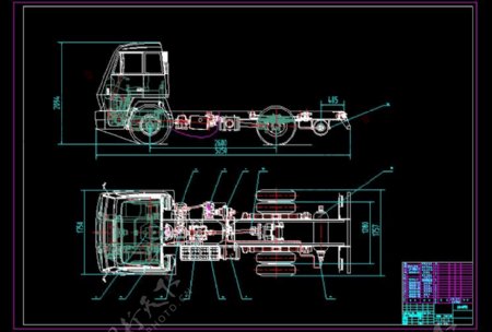 EQ1141货车整车效果图CAD图纸