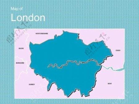 伦敦地图模板