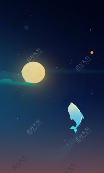 飞豚夜月