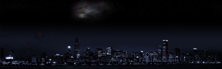 宽屏城市夜景图片