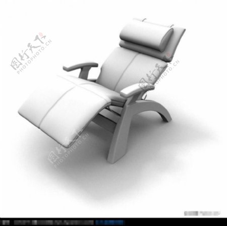 创意躺椅3D素模
