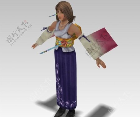 最终幻想主角模型yuna