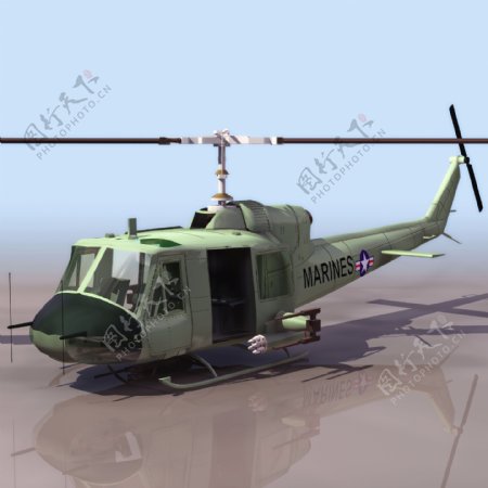 HUEY直升机模型013