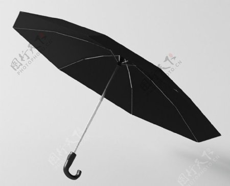 黑色雨伞模型