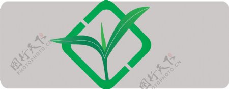 绿色普洱茶商标logo设计矢量图
