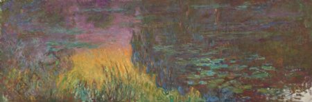 WaterLilies19141926景建筑田园植物水景田园印象画派写实主义油画装饰画