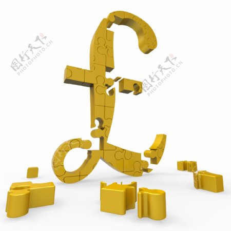 英镑的符号表示钱和投资