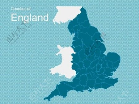 英国地图模板