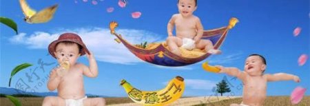 香蕉王子儿童模板PSD源文件6